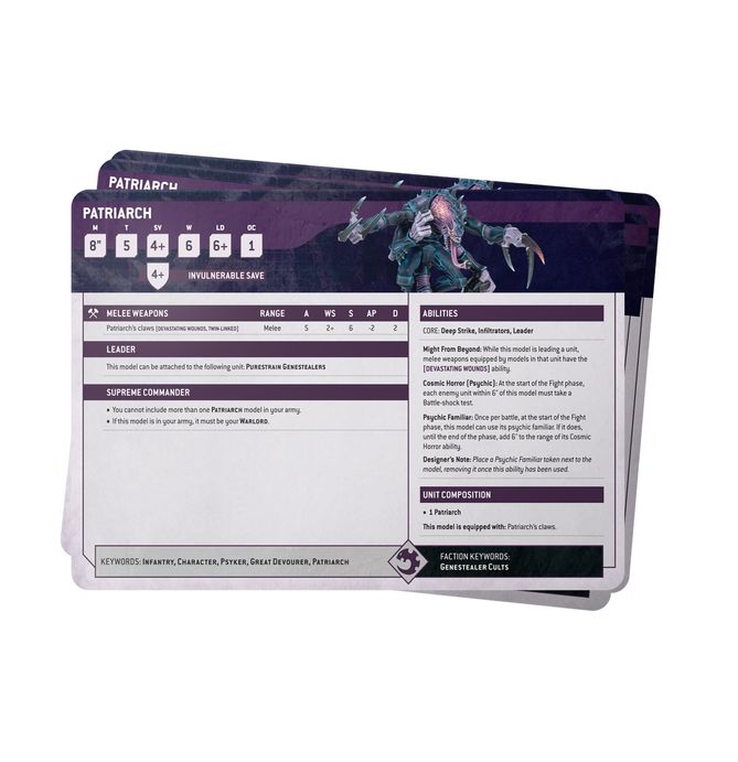 (GW) Datasheet Cards Genestealer Cults