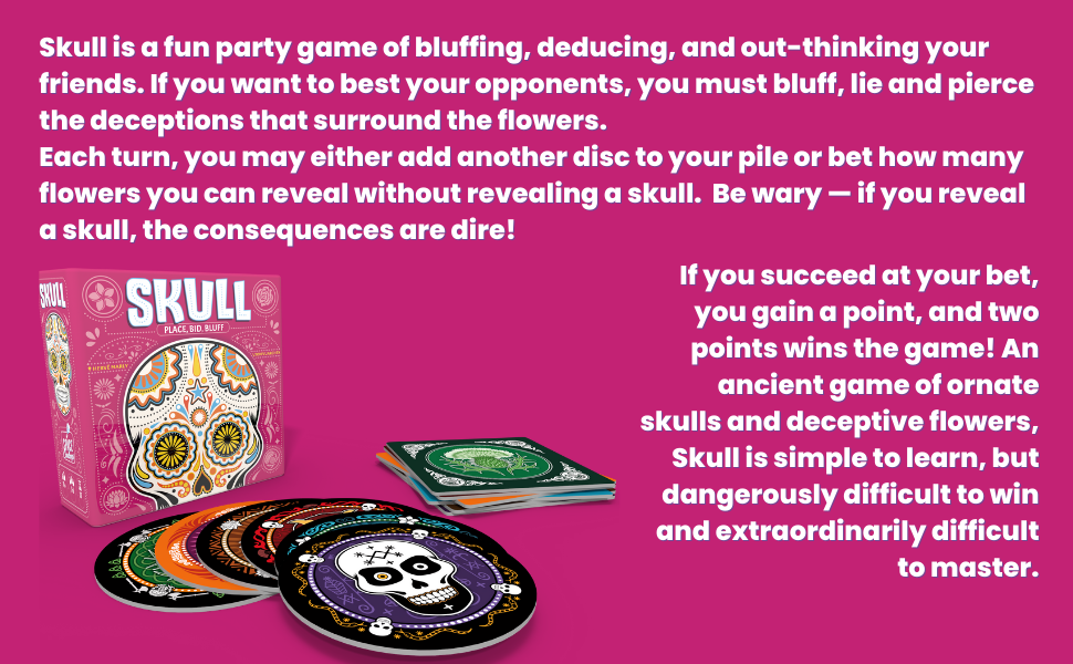 Skull Pink Box Party Game